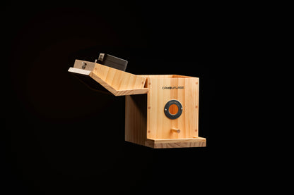 Camouflage EZ-NestEye birdhouse with AI camera