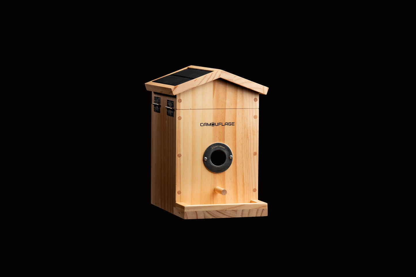 Camouflage EZ-NestEye birdhouse with AI camera