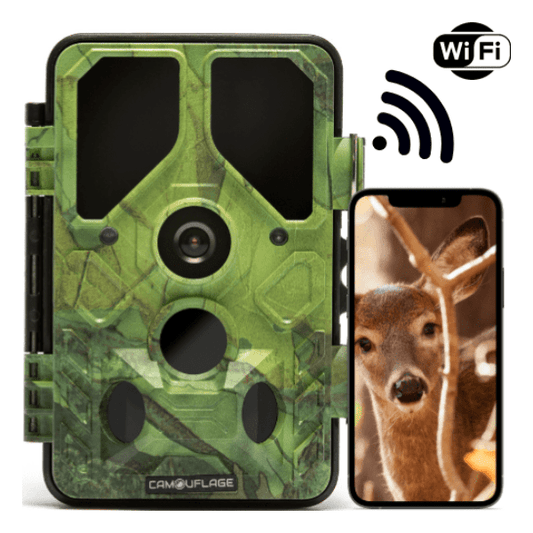 WildCameraXL Camouflage EZ45 Wildcamera Met WiFi SD Kaart