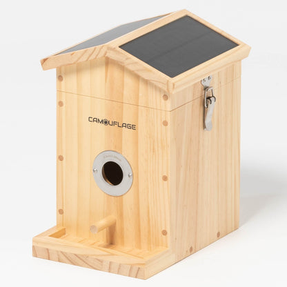 Camouflage EZ-NestEye birdhouse with AI camera